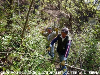 Preparativi del percorso per l'escursione